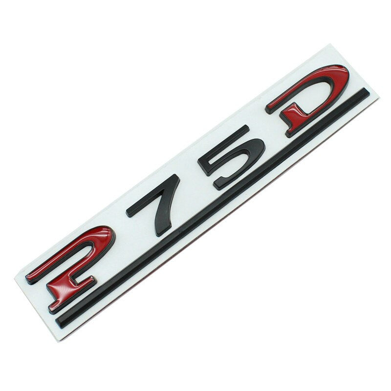 P75D P80D P90D P100D Badge Tesla Rear Trunk Lid Emblem Decal for Model 3 X S Y - larahd