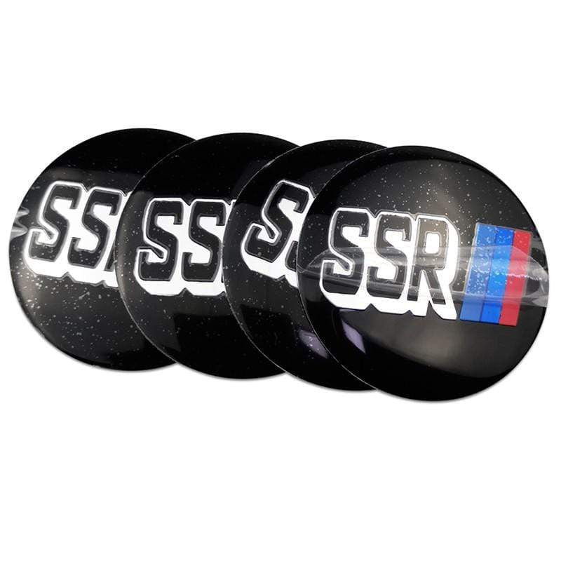 4pcs 56mm Vorsteiner SSR F1 GT ZUMBO Prodriue GTS Car Wheel Center Hub Cap Sticker Auto Tire Emblem Badge Decal Accessories-Realmancar