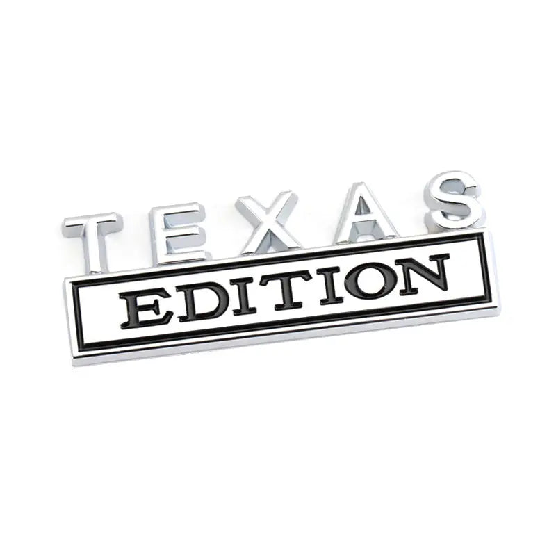 Matel Sticker TEXAS Edition Badge Emblem Front Hood Grille for BMW Nissan Mazda Skoda Lexus