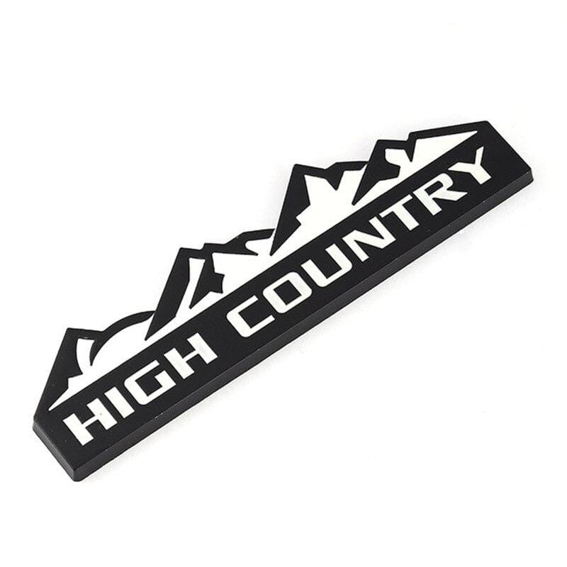 3D Metal HIGH COUNTRY Car Sticker Emblem Badge Decal for Chevrolet Cruze Aveo Captiva Lacetti Niva Orlando Epica Camaro Spark - larahd