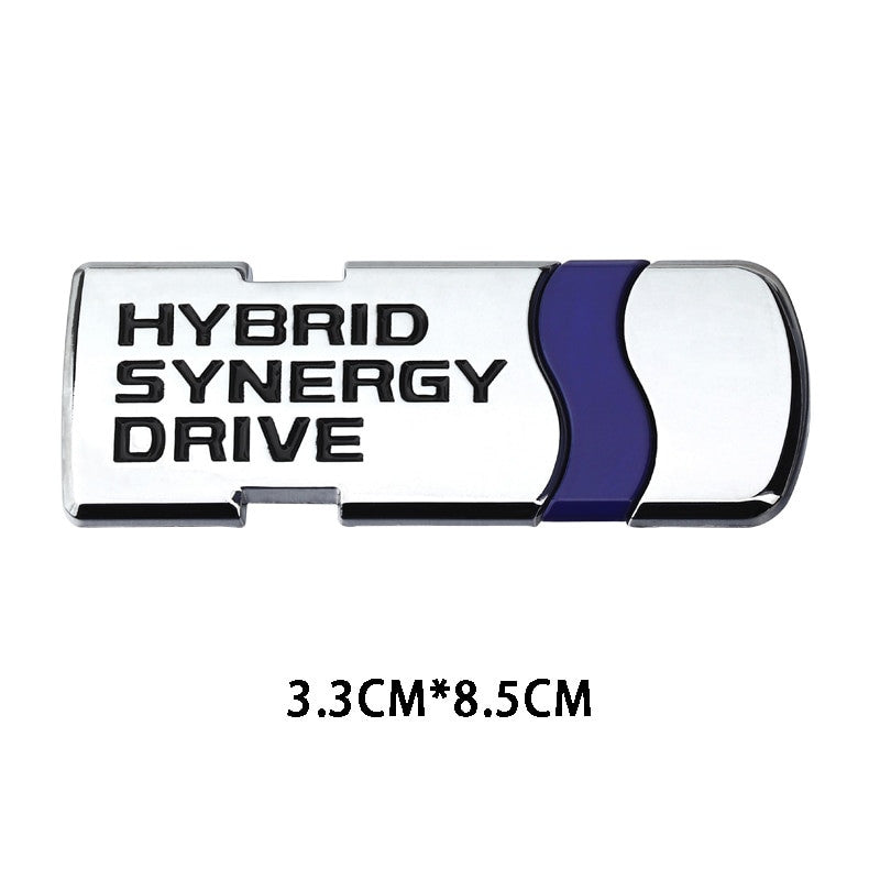 Hybrid Synergy Drive Stickers Metal Emblem Badge Decal For Toyota