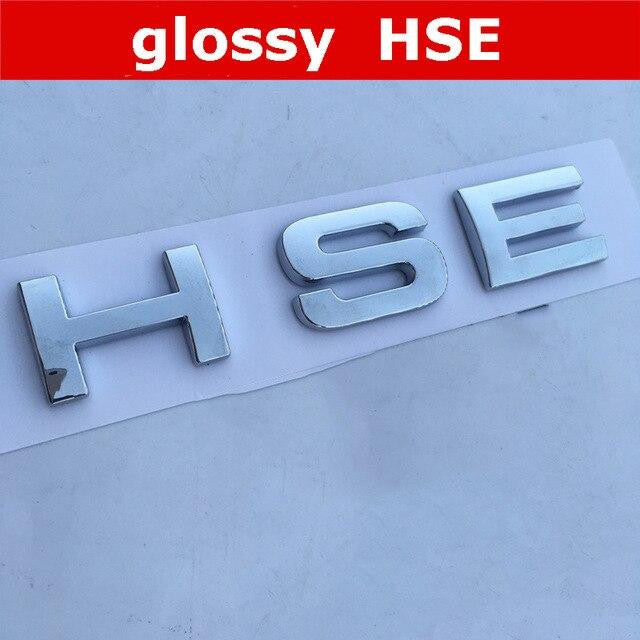 Round Font Letter Emblem Badge for DISCOVERY 4 V8 HSE SPORT Car Refitting Hood Rear Trunk Logo Sticker - larahd