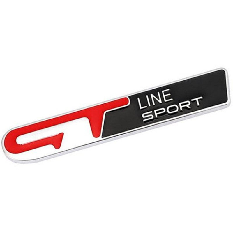 Alloy GT LINE Emblem Badge Sticker for KIA Forte Optima Stinger Sorento K5 - larahd