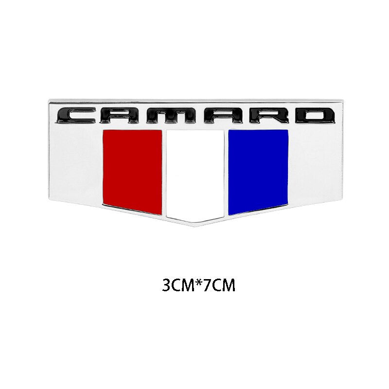 Metal Camaro Badge Emblem Rear Truck Side Fender Sticker Decals For Chevrolet - larahd