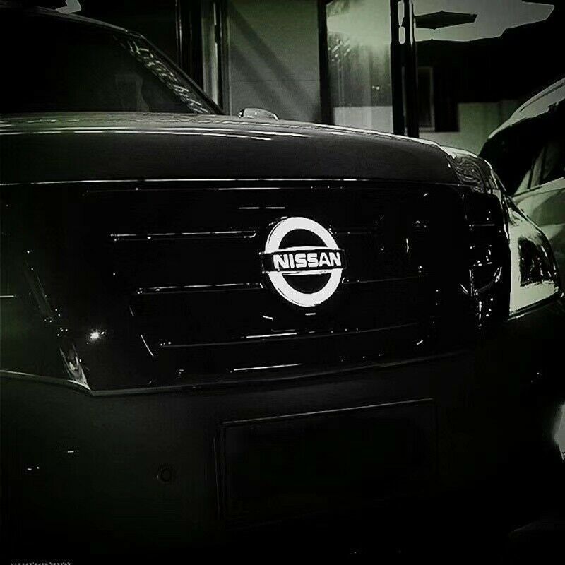 LED Flowing Front Grille Emblem Logo For Nissan Patrol Y62 Armada 2013-2020