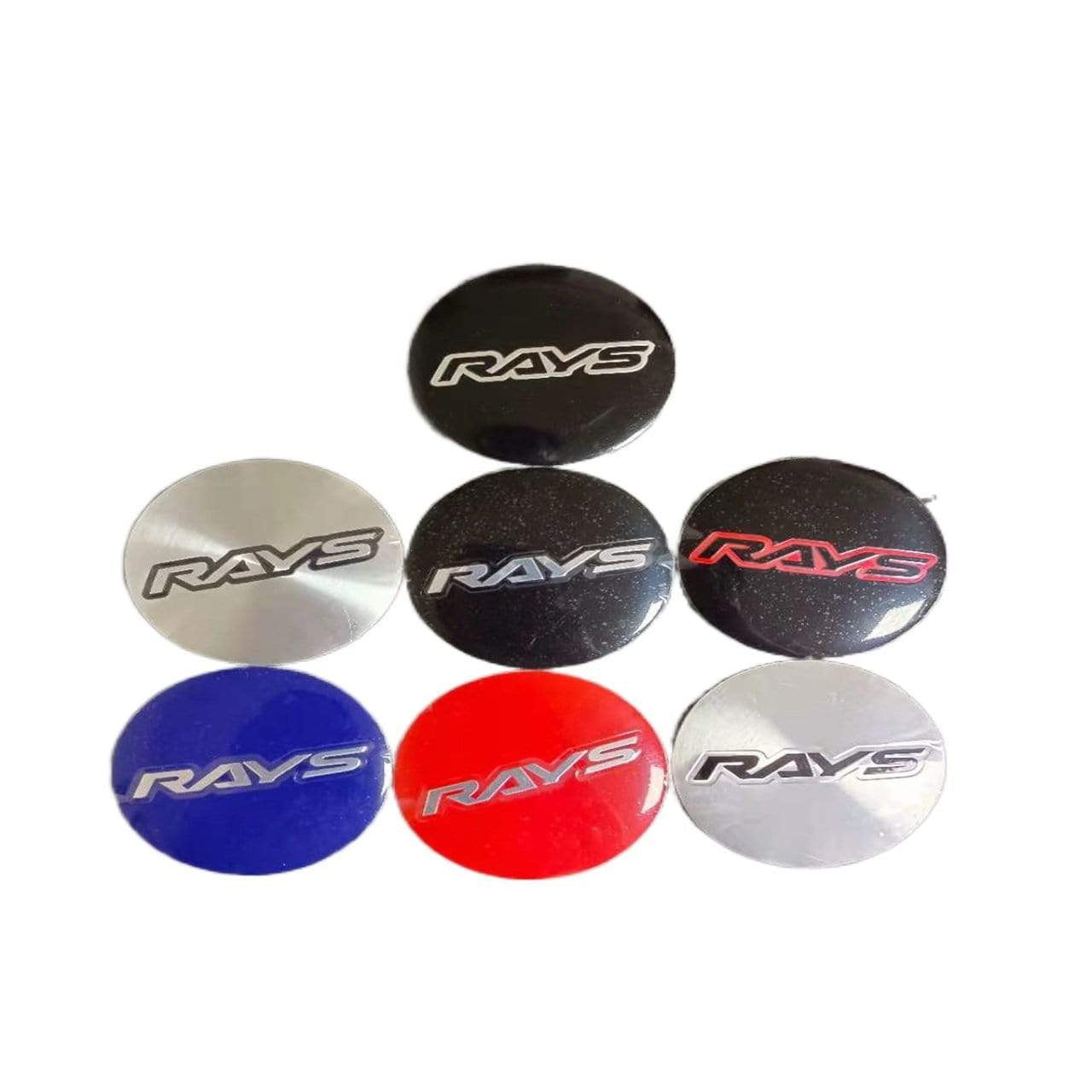 56mm 4PCS RAYS VOLK Racing Car Wheel Center Hub Cap Sticker Emblem Badge Decal-Realmancar