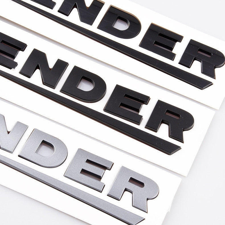 1X ABS Lettering Badge Emblem 90 110 Tailgate Sticker Defender Trunk Decal Land Rover