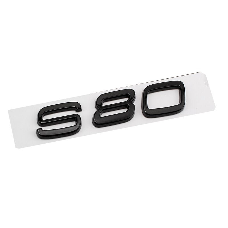 Glossy Black Emblem Sticker For Volvo XC90 XC60 XC40 D2 D5 S80 S90 S60 S40 V40 V60 - larahd