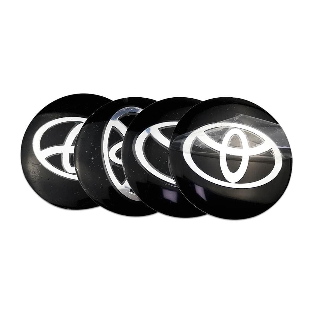 56mm 4pcs Toyota TRD VXR Vios Camry Corolla 4runner Tundra Crown Car Wheel Center Hub Cap Sticker Emblem Badge Decal-Realmancar