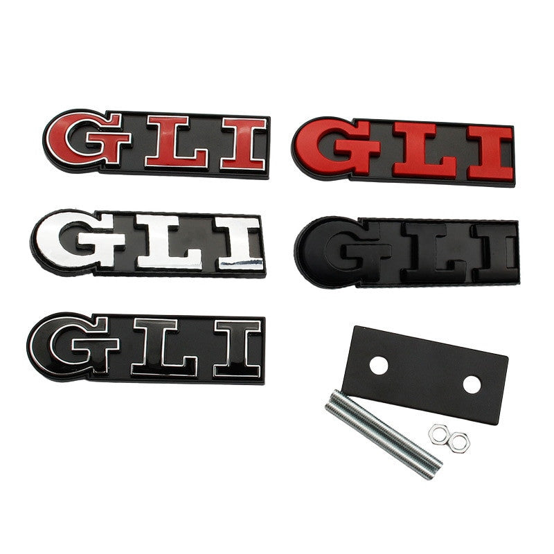 3D Metal GLI Logo Decals GLI Grille Emblem For VW - larahd