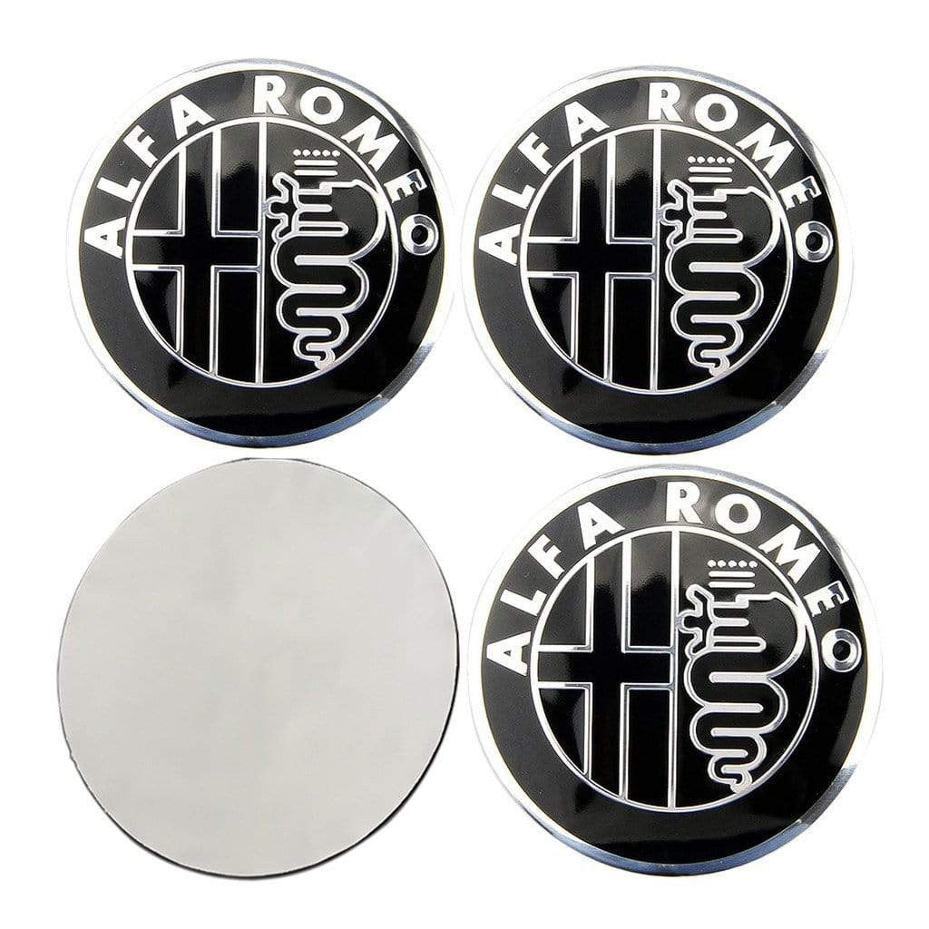 4pcs 56mm Alfa Romeo Car Wheel Center Hub Cap Sticker Auto Tire Emblem Badge Decal Accessories