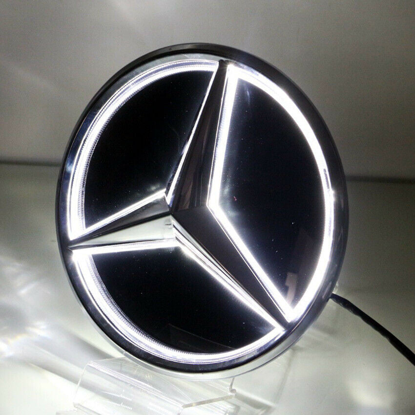 Mirror Car Led Star Logo Grille Badge Light For Mercedes Benz C Class 2019-2020