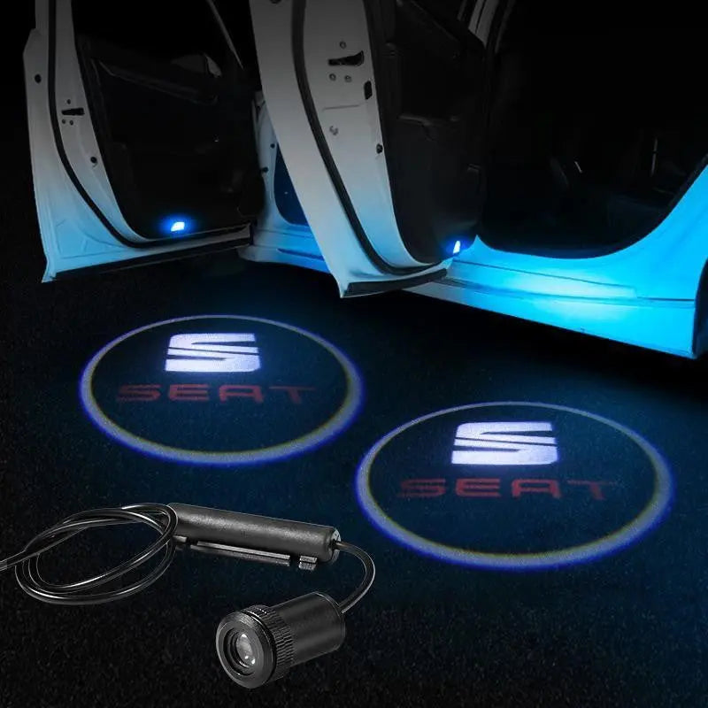 2X LED Car Door Welcome Light HD Logo Courtesy Projector Ghost Laser SEAT