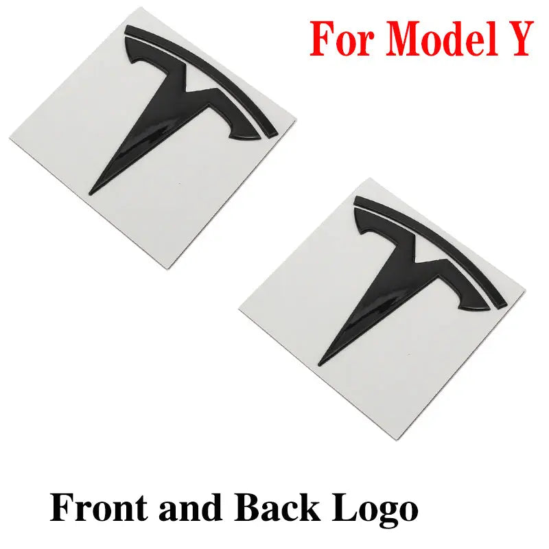 2pcs Tesla Metal Original Sticker For Model 3 Model Y Trunk Replace Emblem Stickers