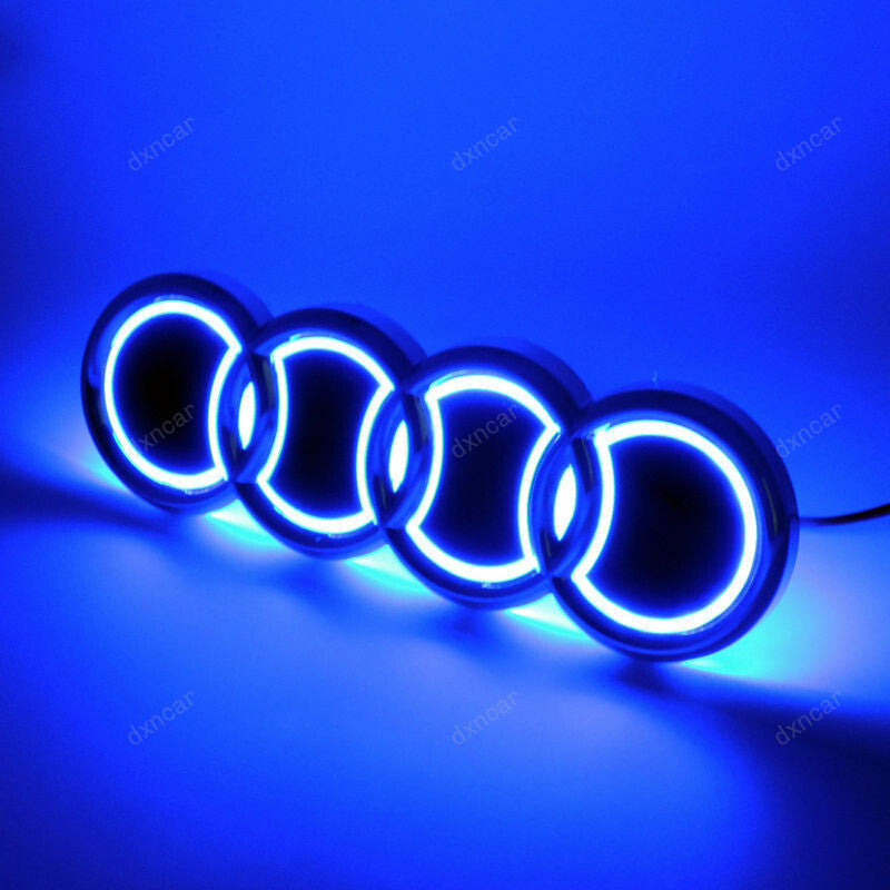 Illuminated 5D LED Car Tail Logo Light For Audi Badge Emblem Light