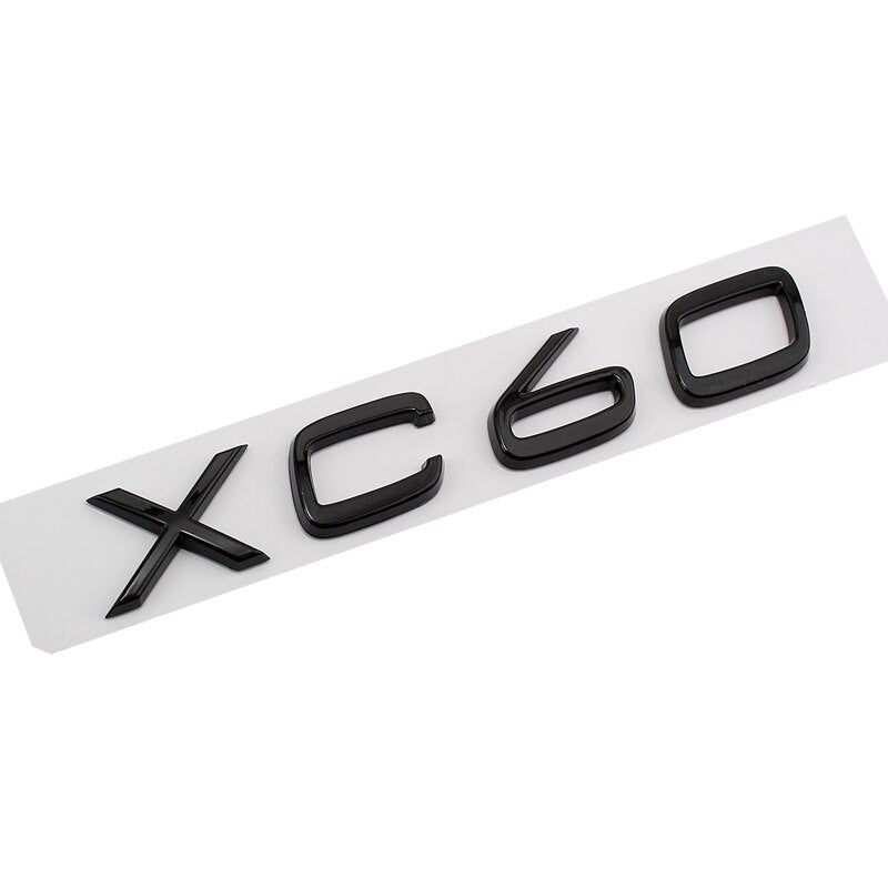 Glossy Black Emblem Sticker For Volvo XC90 XC60 XC40 D2 D5 S80 S90 S60 S40 V40 V60 - larahd