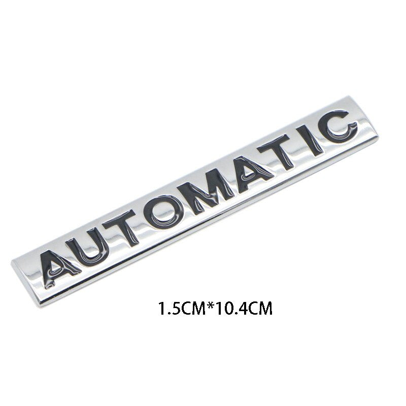 3D Metal Automatic Car Trunk Rear Tailgate Emblem Badge Decals Sticker