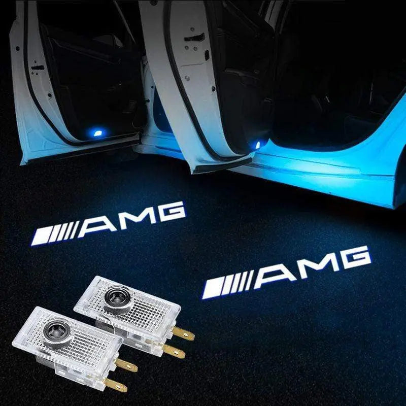 2X Mercedes Shadow Light Logo Door Courtesy LED Projector Ghost Laser for Mercedes-Benz - larahd