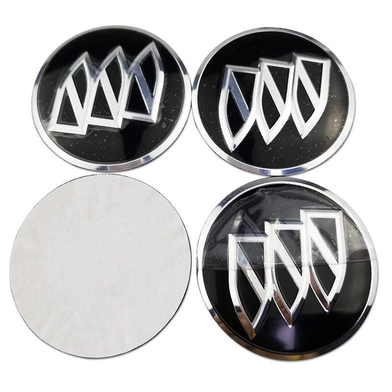 4PCS 56mm Buick Car Wheel Center Hub Cap Sticker Auto Tire Emblem Badge Decal