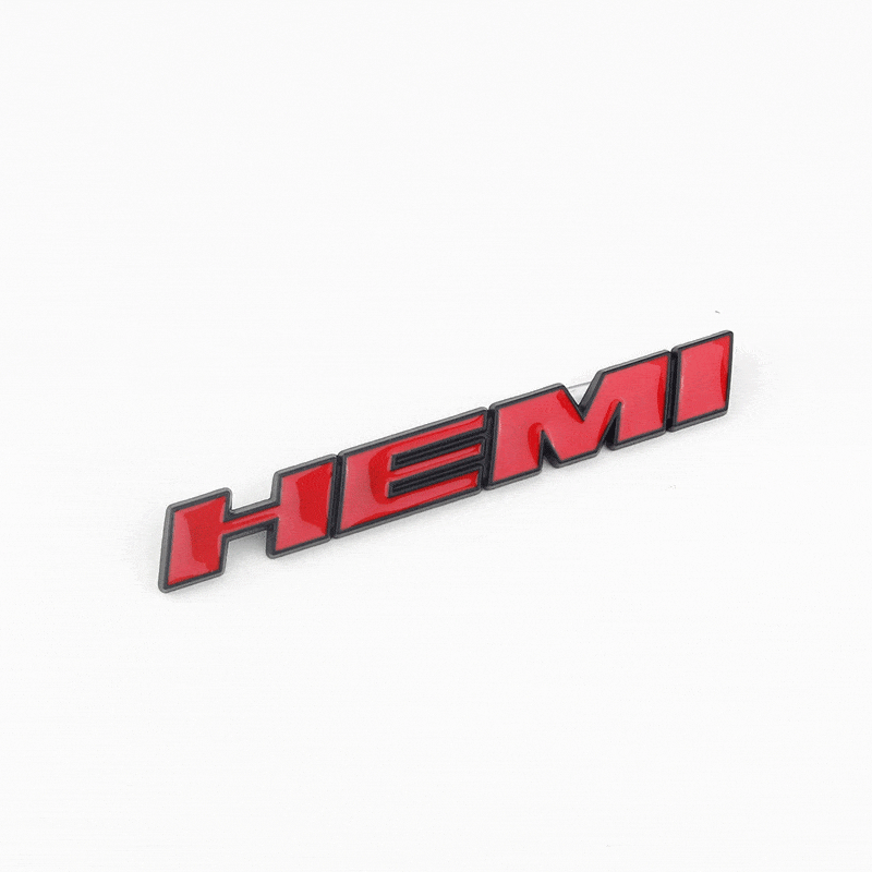 Metal Auto Front Grille Emblem Car Sticker for Dodge HEMI Badge Styling Caliber Jcuv Journey Challenger RAM Caravan Accessories