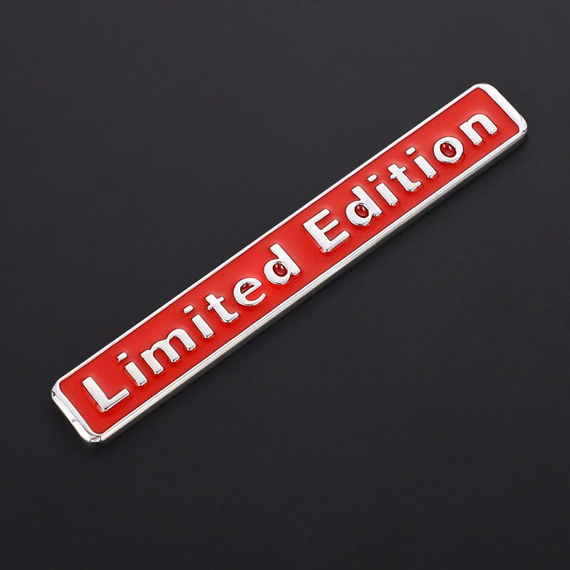 2Pcs 3D Metal LIMITED EDITION Emblem Badge Stickers Decal for BMW Audi Honda Opel Toyota