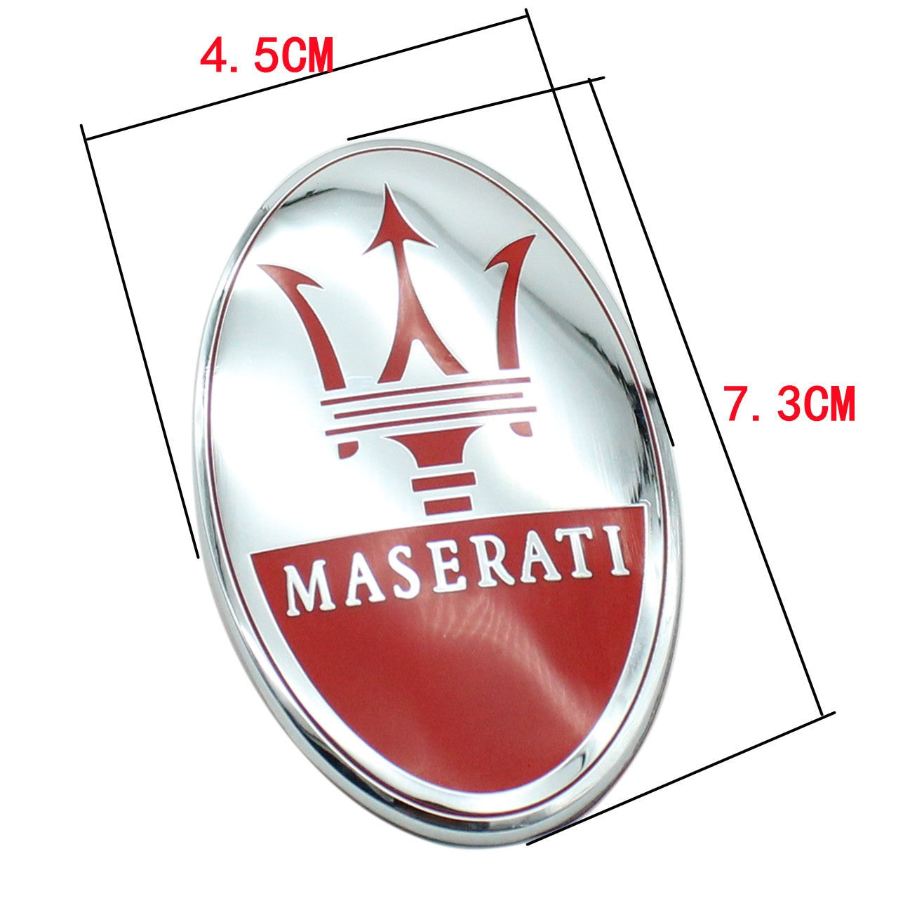 Maserati GT Car Front Hood Emblem Sticker Decal Badge Quattroporte Levante - larahd