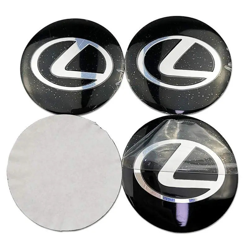 4PCS 56mm Lexus Car Wheel Center Hub Cap Sticker Auto Tire Emblem Badge Decal