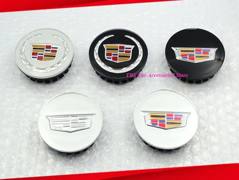 4pcs 67MM Wheel Center Hub Cap Cover Emblem for Cadillac Escalade Deville CTS CT5 - larahd