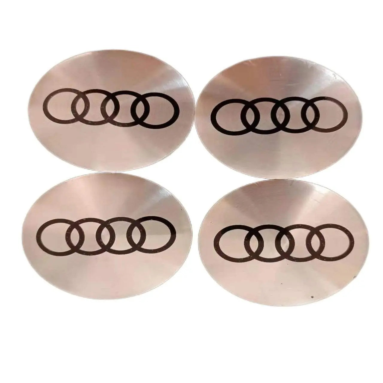 4pcs 56mm Audi RS Sline Quattro a3 a4 a5 a6 tt a4l q3 q5 q7 Car Wheel Center Hub Cap Sticker Emblem Badge Decal - larahd