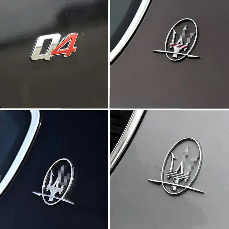 2pcs 3D ABS Stickers Decals Emblem Badge For Maserati Ghibli Granturismo Levante - larahd