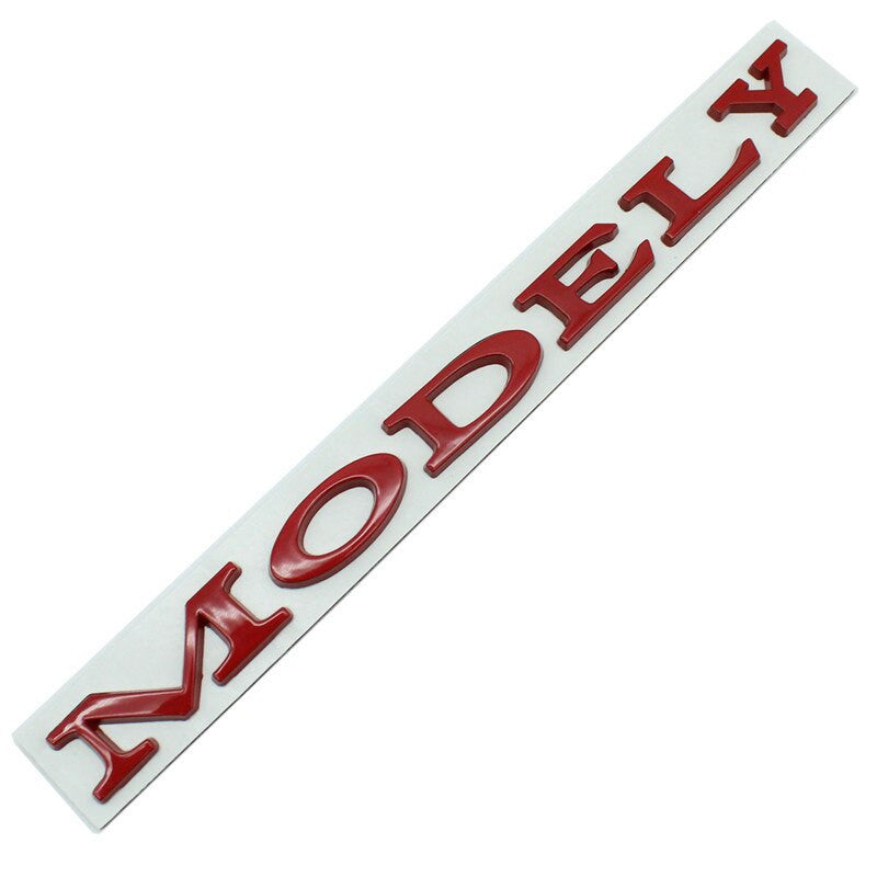 3D Letters Model Y Rear Back Trunk For Tesla Model Y Emblem Badge Stickers