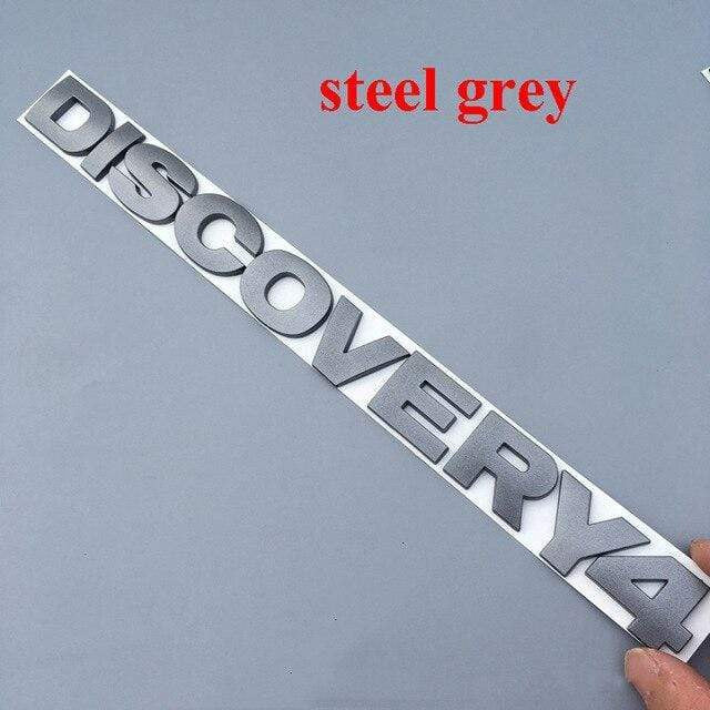 Round Font Letter Emblem Badge for DISCOVERY 4 V8 HSE SPORT Car  Refitting Hood Rear Trunk Logo Sticker