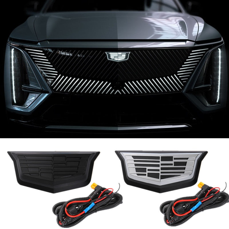 LED Light Emblem Front Grille Badge for Cadillac CT4 CT5 CT6 XT4 XT5 XT6 XTS ATSL - larahd