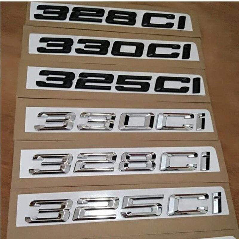 ABS Letter  325Ci 330Ci 645Ci 325xi 528xi 335ix Emblem for BMW E46 E90 E91 E92 Sports Roadster Coupe  Sticker-Realmancar