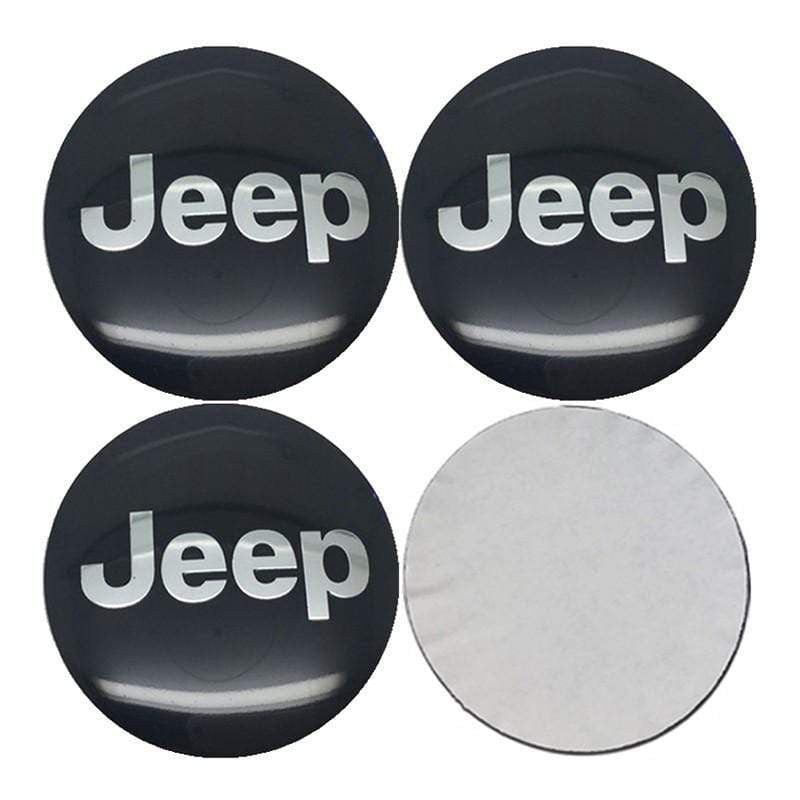 4pcs 56mm Jeep TRAIL RATED 4X4 Snow Mountain Car Wheel Center Hub Cap Sticker Auto Tire Emblem Badge Decal