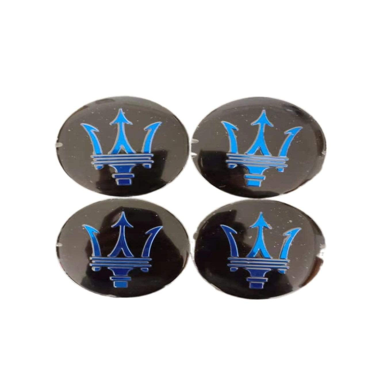 4Pcs 56.5mm Car Wheel Center Caps Emblem Sticker Decal Badge Logo For Maserati-Realmancar