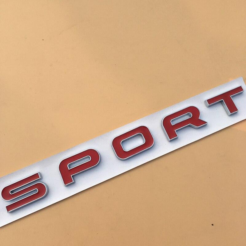 SPORT Emblem for Land Range Rover SV Autobiography Discovery HSE Luxury SCV6 SDV6 SDV8 Si4 Bar Badge Car Styling Trunk Sticker