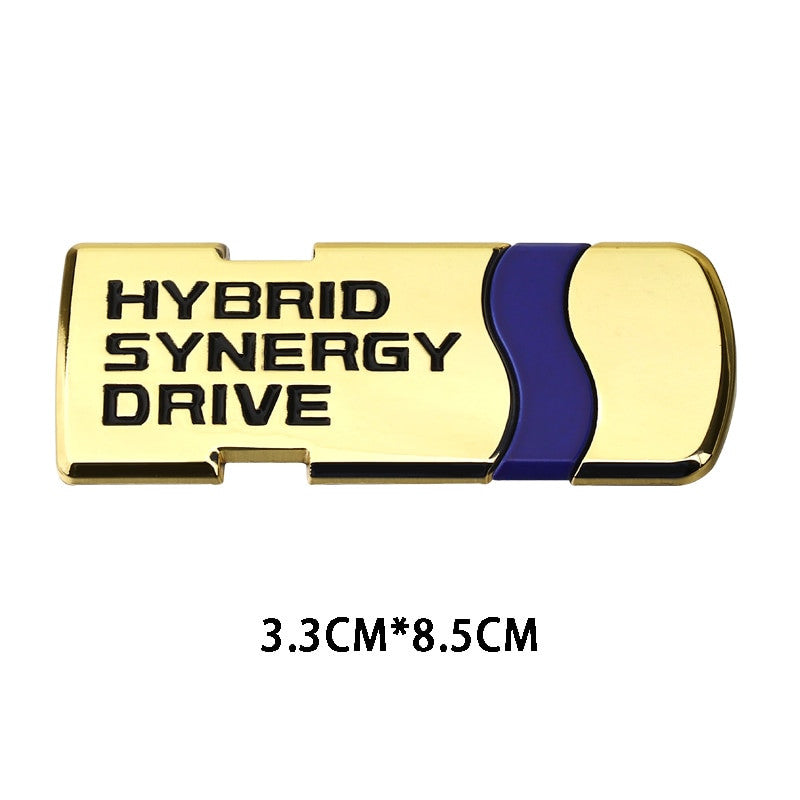 Hybrid Synergy Drive Stickers Metal Emblem Badge Decal For Toyota - larahd