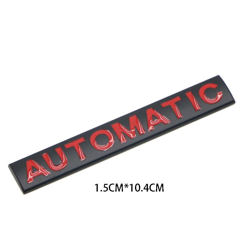 3D Metal Automatic Car Trunk Rear Tailgate Emblem Badge Decals Sticker