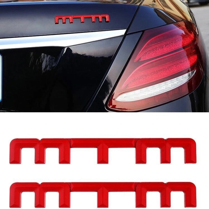 Metal Chrome MTM Trunk Rear Tailgate Emblem Badge Decal Sticker for Audi Volkswagen - larahd