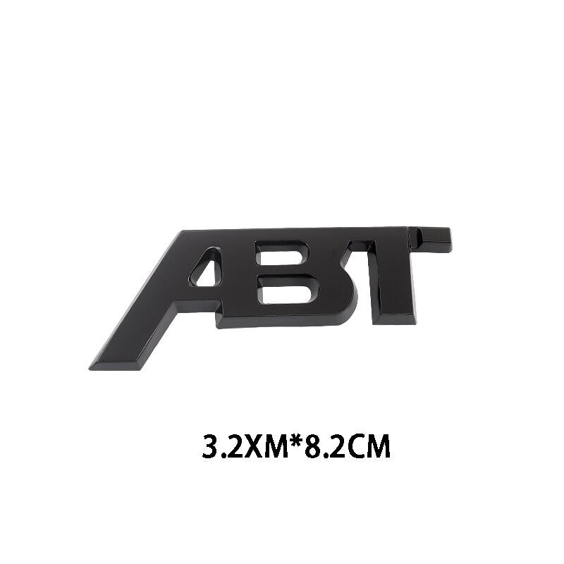 Metal ABT Badge 4Motion Emblem Decals Front Grille Stickers For Audi - larahd