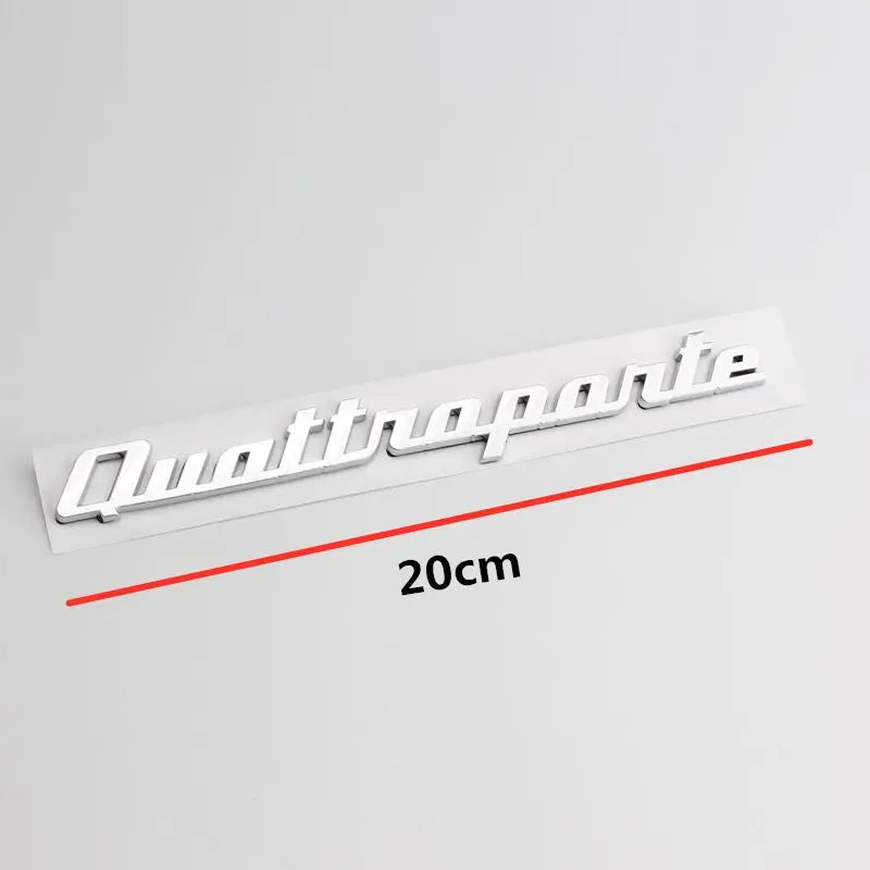 Styling Stickers Decals ABS Trunk Badge for Maserati Levante Quattroporte Ghibli Gransport - larahd