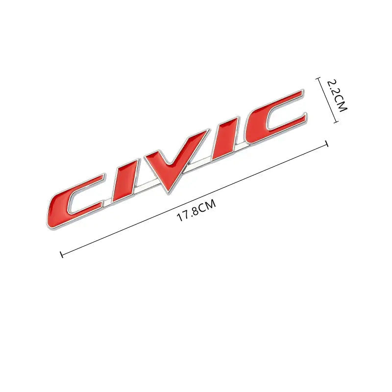 3D Metal VTEC i-VTEC CIVIC Sticker Emblem Badge Decals for Honda City Civic Accord - larahd