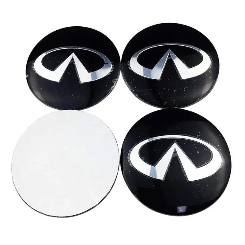 4PCS 56mm Infiniti Car Wheel Center Hub Cap Sticker Auto Tire Emblem Badge Decal