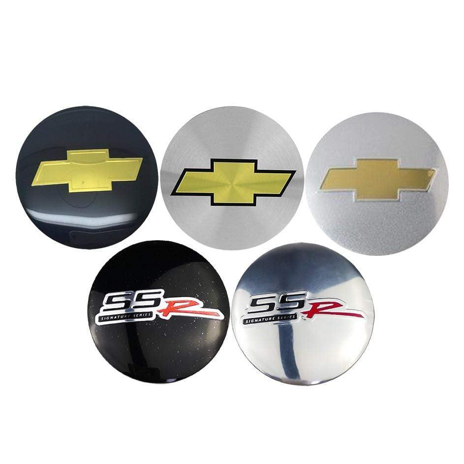 4pcs 56mm Chevrolet SSR Logo Car Wheel Center Hub Cap Sticker Auto Tire Emblem Badge Decal Accessories-Realmancar