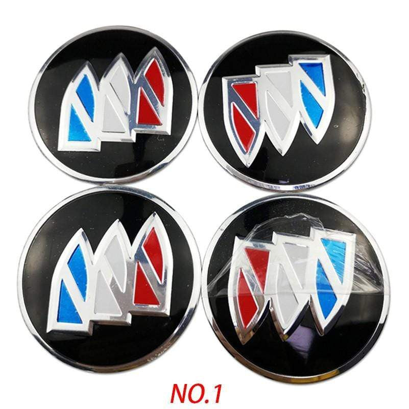 4PCS 56mm Buick Car Wheel Center Hub Cap Sticker Auto Tire Emblem Badge Decal - larahd