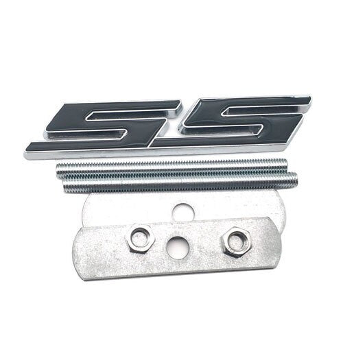 1x 3D Chrome SS Emblem Front Grill Badge For Chevrolet Camaro