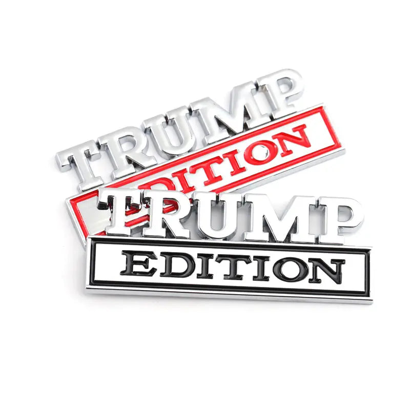 TRUMP Edition Badge Emblem Hood Grille for Subaru Chevrolet Honda Jeep Ford Nissan Lexus - larahd