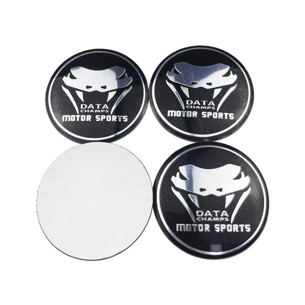 4PCS 56mm Dodge Sheep Viper RT Car Wheel Center Hub Cap Sticker Auto Tire Emblem Badge Decal