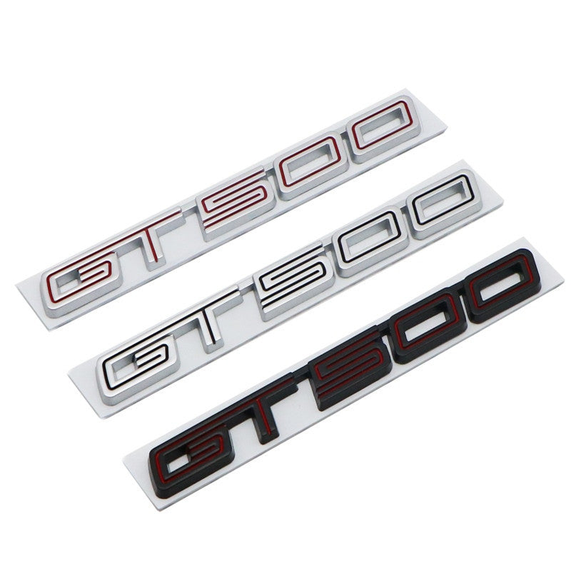 Metal GT500 Letter Stickers Decals For Ford Mustang Emblem Badge - larahd